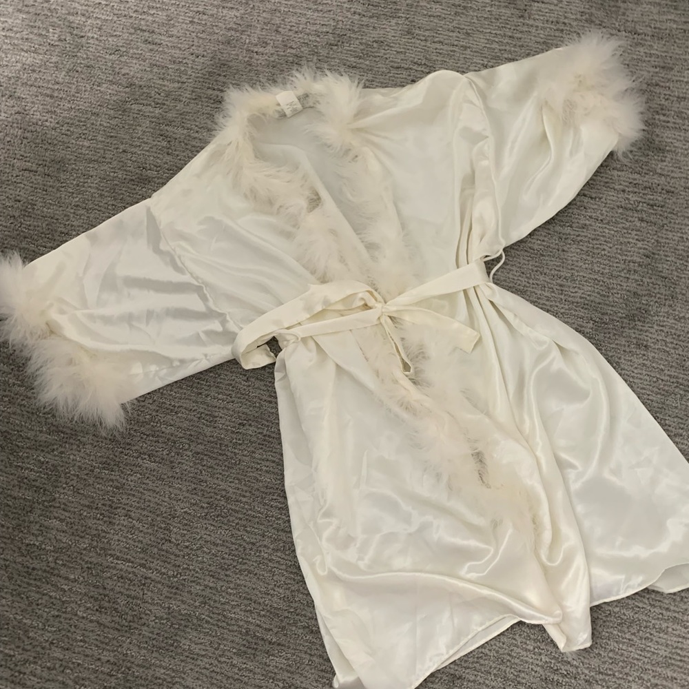 Vintage feather robe